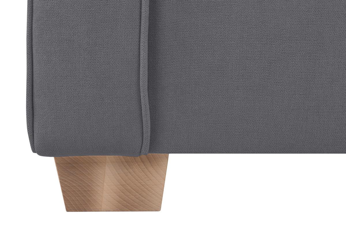 Sessel Arles, Dunkelgrau 23 B: 93 Cm - Dunkelgrau/Buchefarben, Design, Textil (93/89/82cm) - MID.YOU