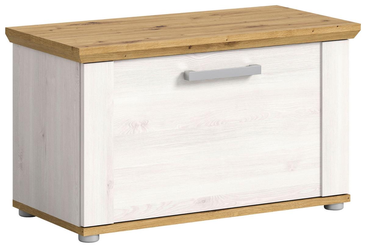 Garderobenbank Verona Lärche B: 78 Cm - Silberfarben, KONVENTIONELL, Holzwerkstoff (78/45/37cm) - MID.YOU