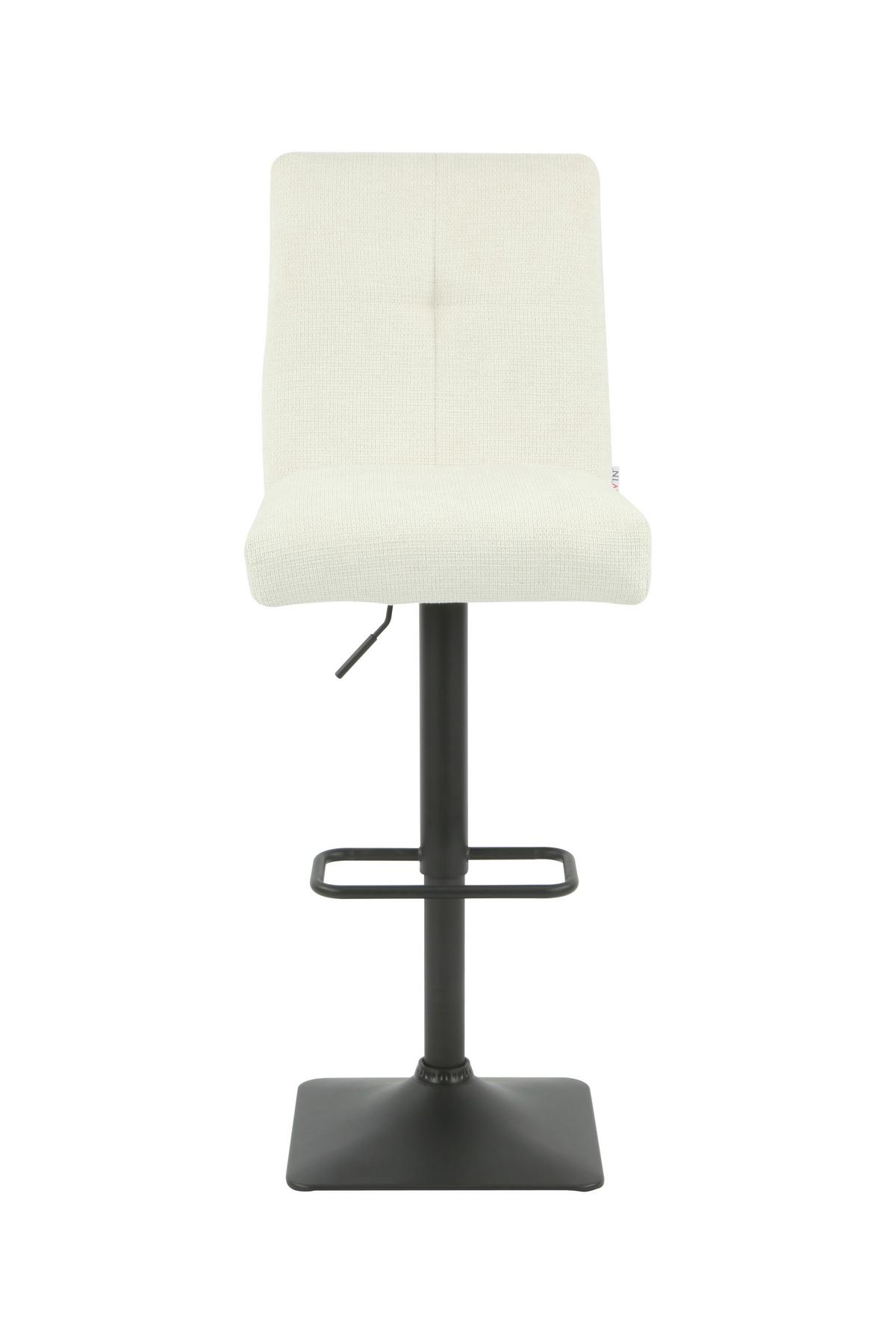 BARHOCKER SORICO H - Beige/Schwarz, MODERN, Textil/Metall (46/103-123,5/56cm) - P & B