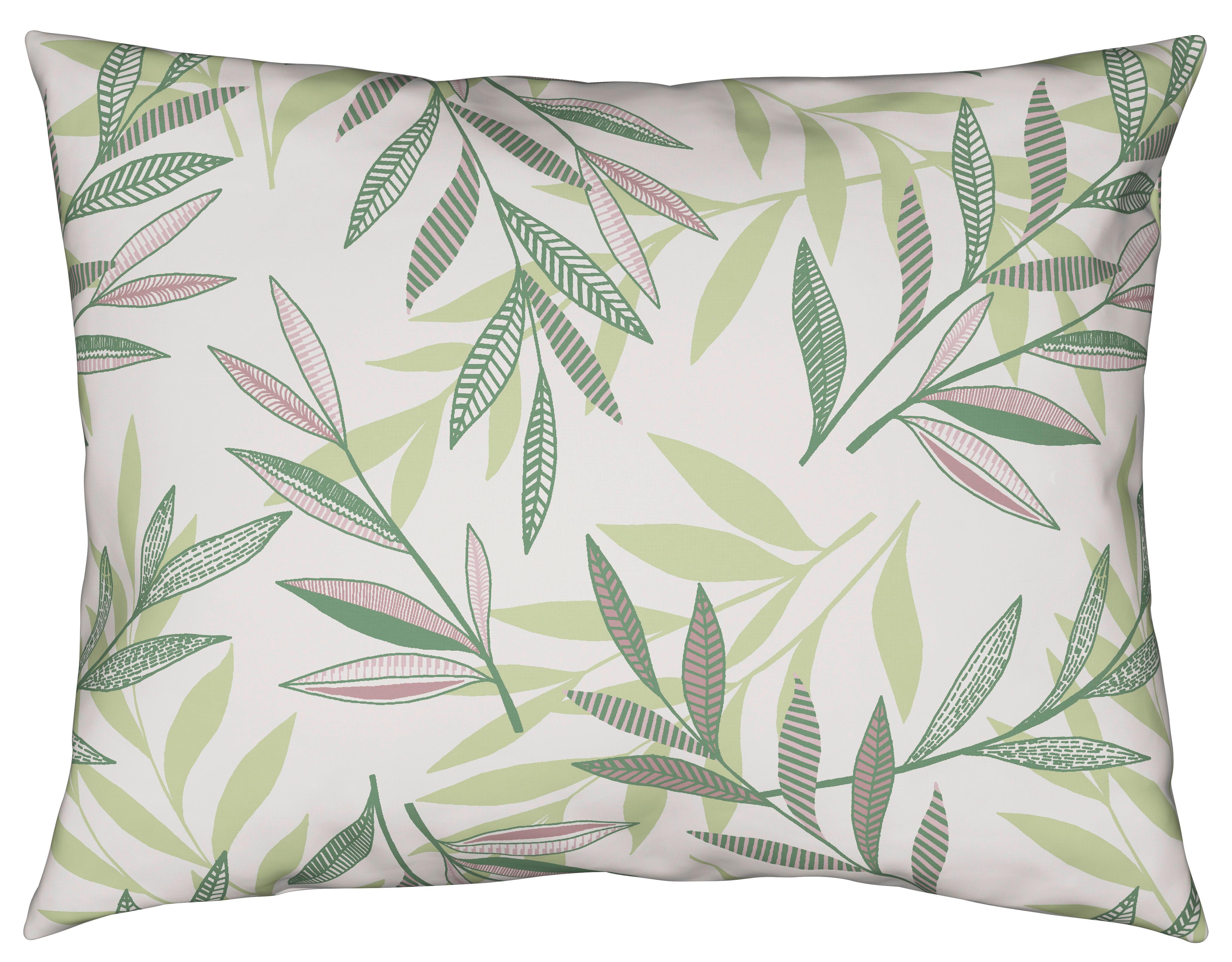 POVLEČENÍ STITCHED LEAVES - zelená/béžová, textil (140/200cm) - Modern Living