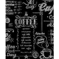 Vliestapete Kaffee Schwarz/Weiss - Schwarz/Weiß, Basics, Papier/Kunststoff (52/1000cm)