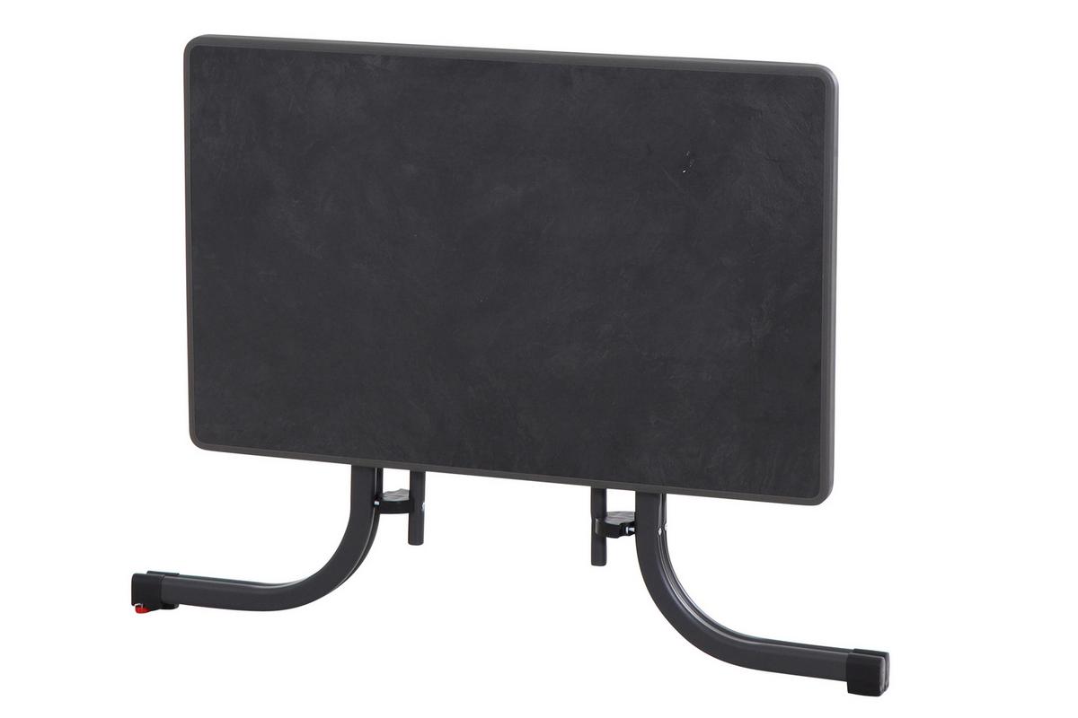 Gartenklapptisch N61377 - Anthrazit, KONVENTIONELL, Holzwerkstoff/Metall (110/70/71cm) - Siena Garden