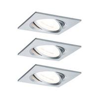Deckenleuchte 3er-Set B: 8,4 cm, dimmbar, Rechteckig - Basics (8,4cm) - Paulmann