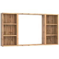 Wandspiegel Arosa rechteckig 120x64 cm Holzrahmen - Eiche Wotan, MODERN, Glas/Holzwerkstoff (120/64/18cm) - Held