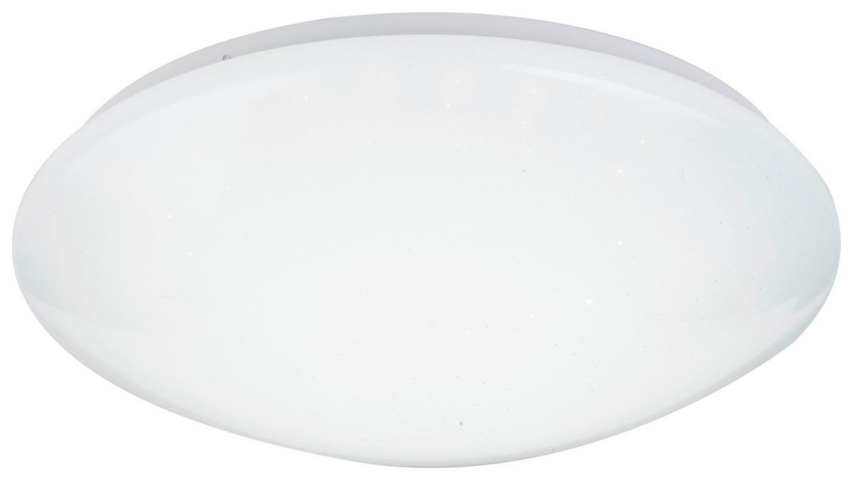 LED-Deckenleuchte Ø 39 cm mit Fernbedienung - Opal/Weiß, Basics, Kunststoff/Metall (39/11cm) - Globo