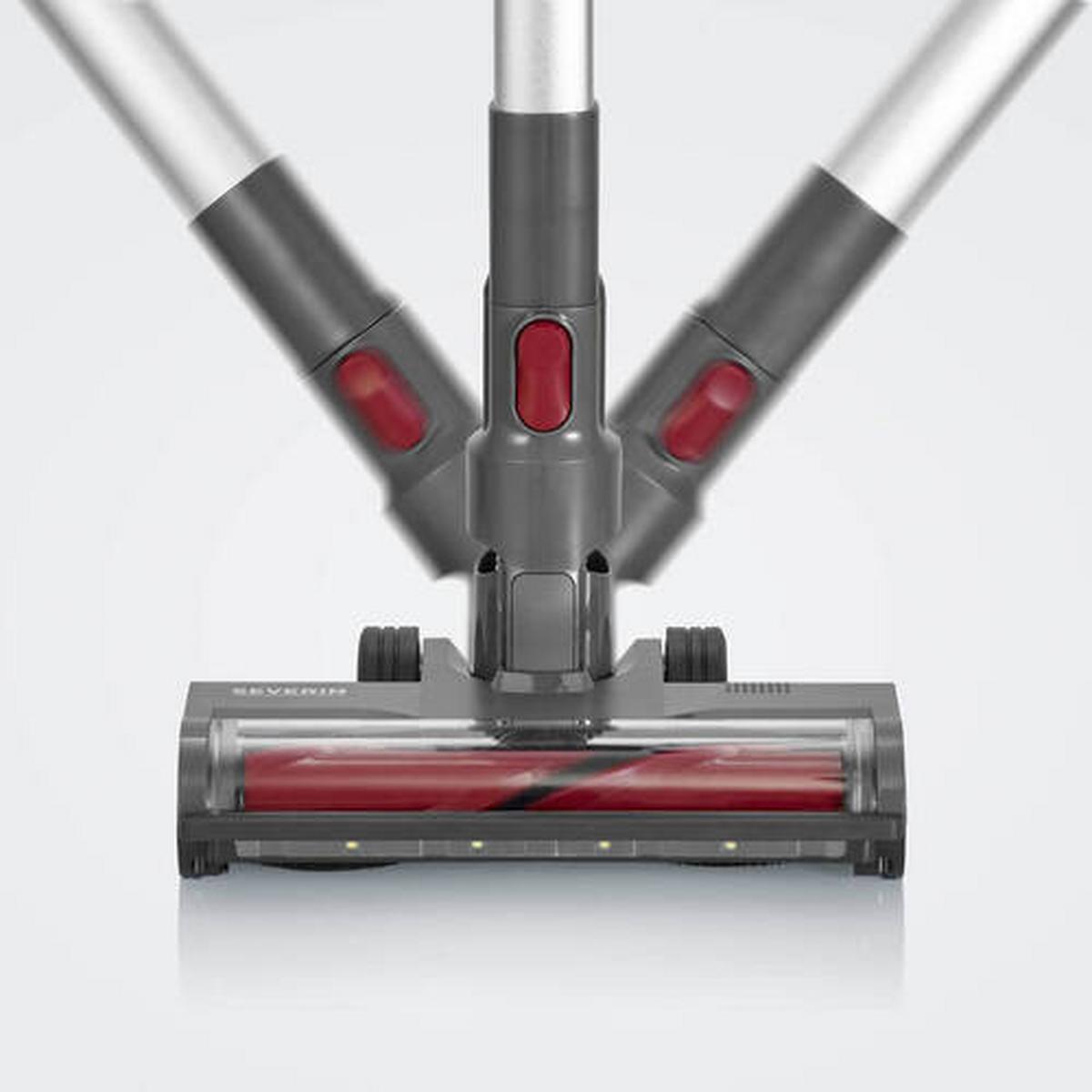 Akku-staubsauger Ohne Beutel Teleskoprohr 90 W - Anthrazit/Rot, Basics, Kunststoff (24/11,5/21cm) - Severin