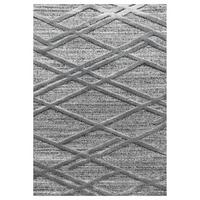 Teppich Läufer Grau Pisa 80x250 cm - Grau, KONVENTIONELL, Textil (80/250cm)