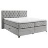 Boxspringbett Carmen A Silber 180x200 Cm - Türkis/Silberfarben, KONVENTIONELL, Holz/Holzwerkstoff (180/200cm) - James Wood