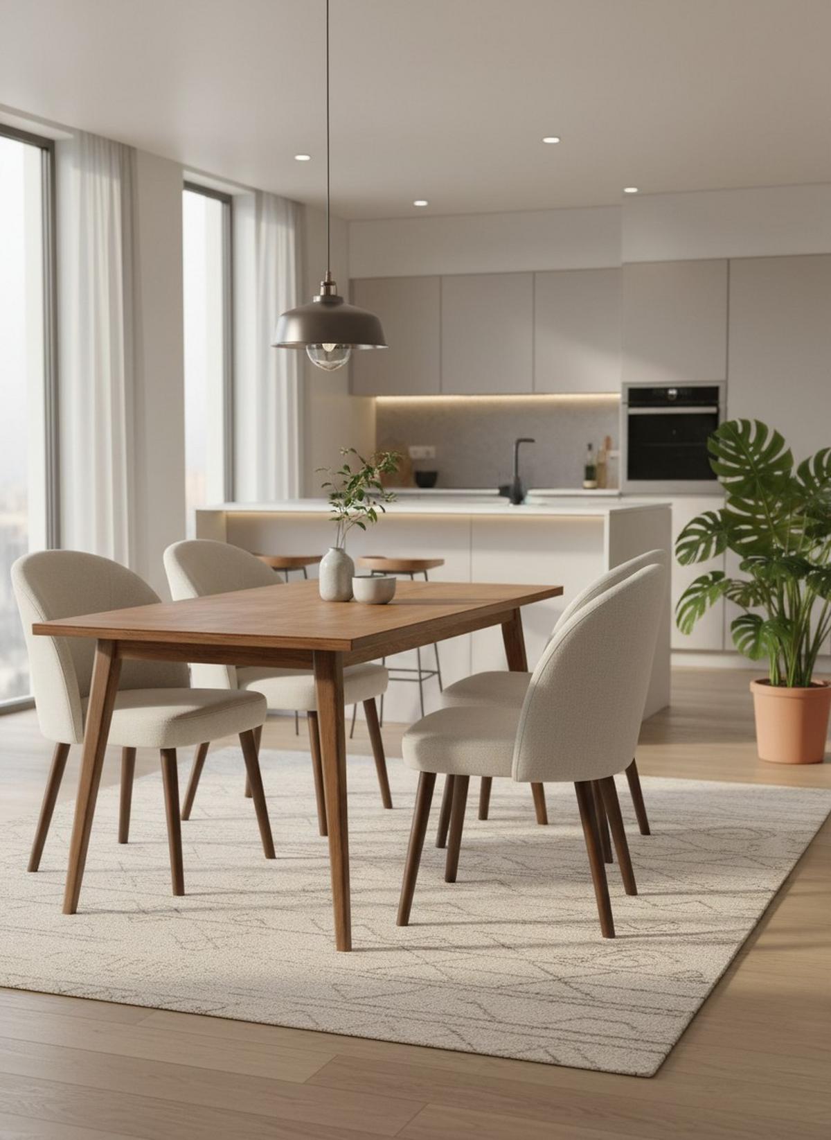 Stuhl Tampere Beige B: 53 cm - Eichefarben/Beige, MODERN, Holz/Textil (53/87/58cm) - Livetastic