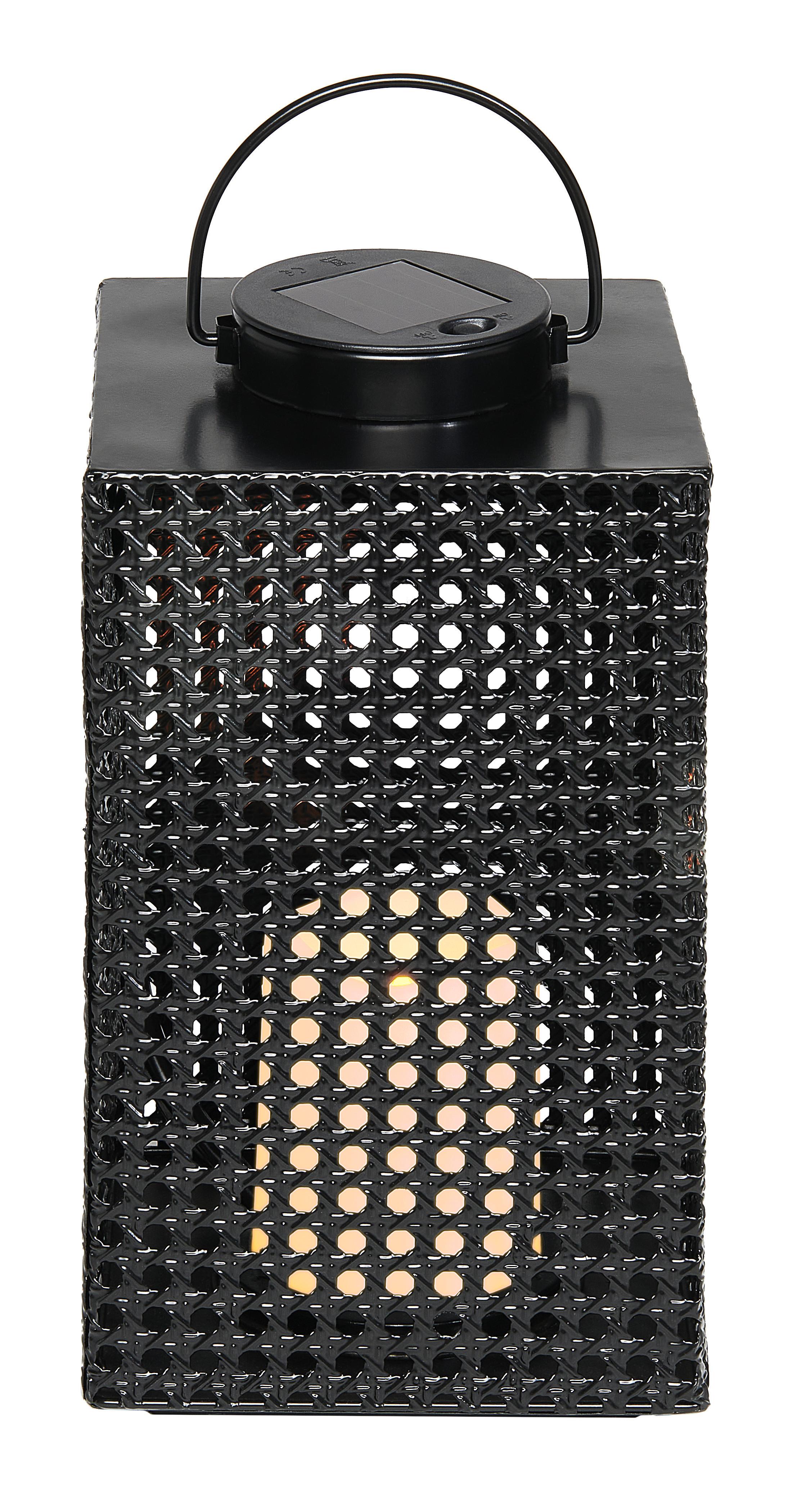 Solární svítidlo Alain - černá, Moderní, kov/plast (15,5/15,5/29,5-36cm) - Modern Living