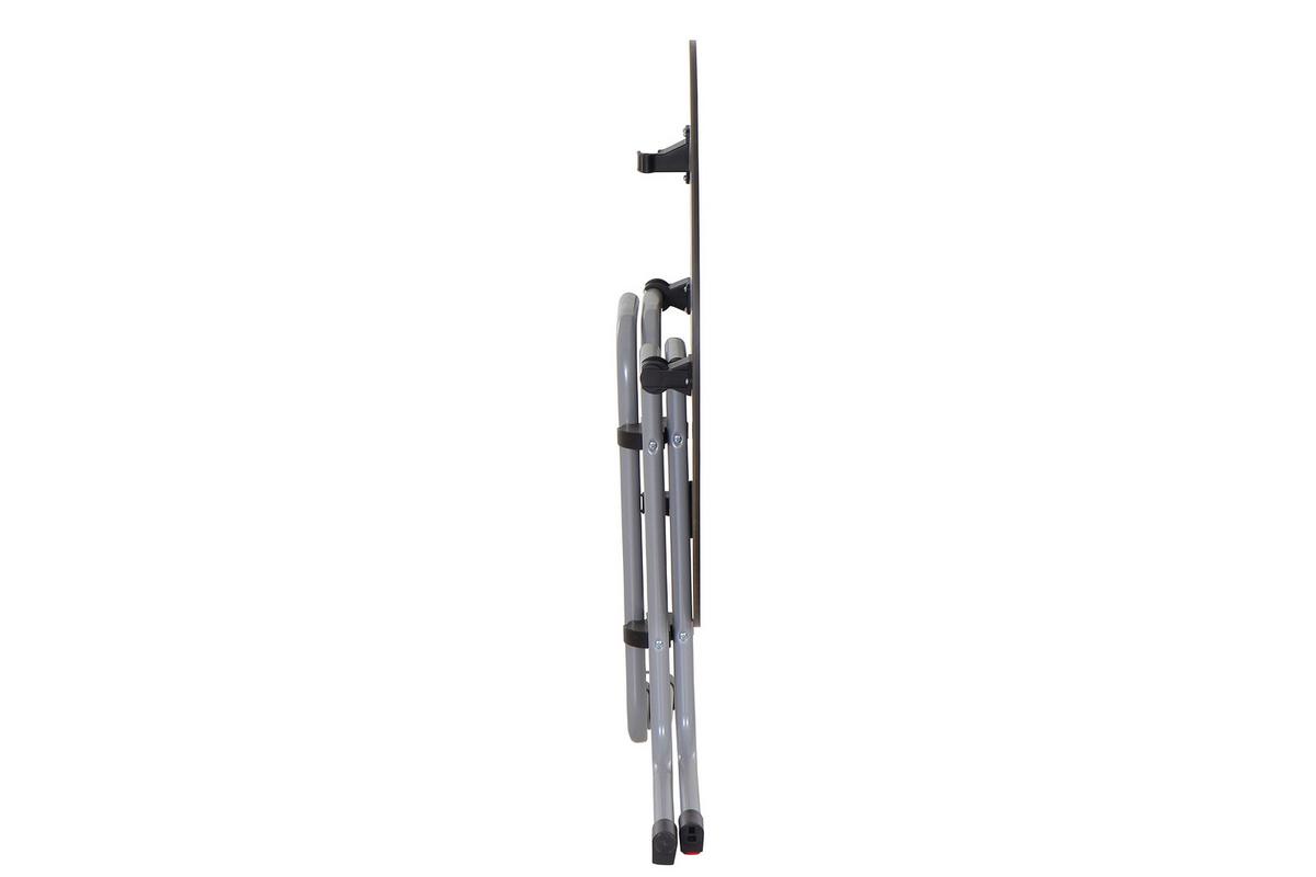 Gartentisch Klappbar Holz /Metall/Kunststoff ⌀ 80 cm - Anthrazit/Silberfarben, KONVENTIONELL, Holz/Kunststoff (80/71cm) - Siena Garden