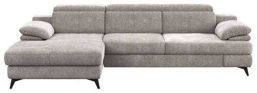Ecksofa Titus Beige Chenille - Beige/Schwarz, Design, Textil (291/80-98/178cm) - Livetastic