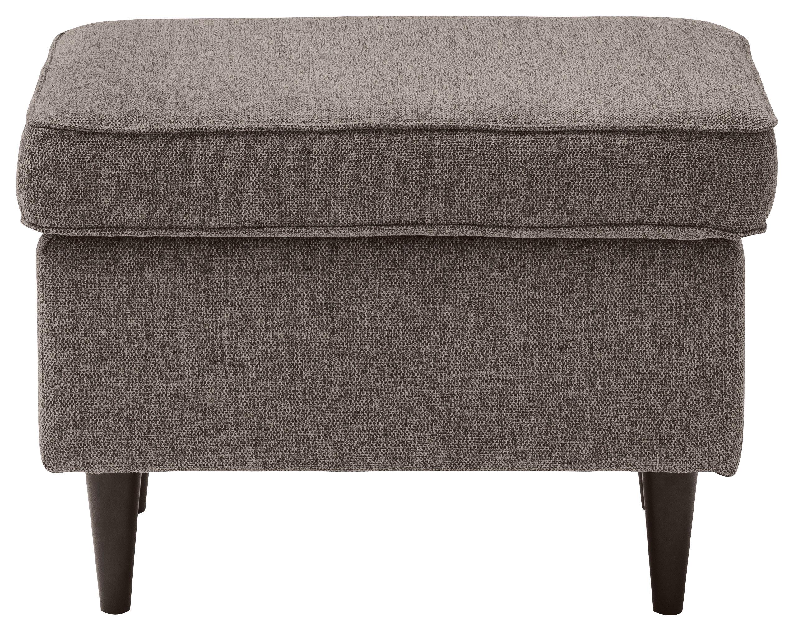 Hocker Oskar - Schwarz/Braun, Basics, Holzwerkstoff/Textil (63/43/42cm) - MID.YOU
