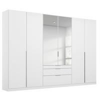 Drehtürenschrank 271cm Alabama, Weiß - Silberfarben/Weiß, MODERN, Holzwerkstoff (271/229/54cm) - Rauch Möbel