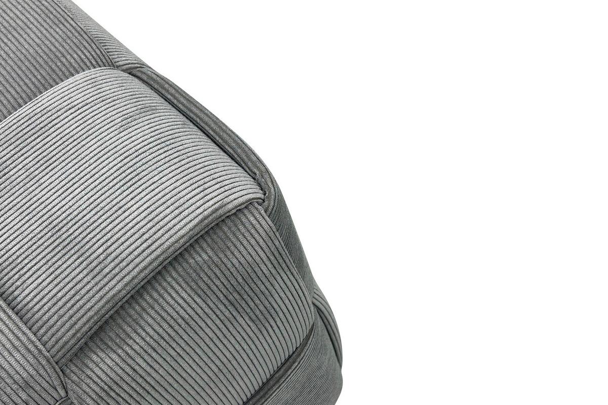 Pouf Urban Grau Gepolstert - Grau, Design, Textil (40/41/40cm) - MID.YOU
