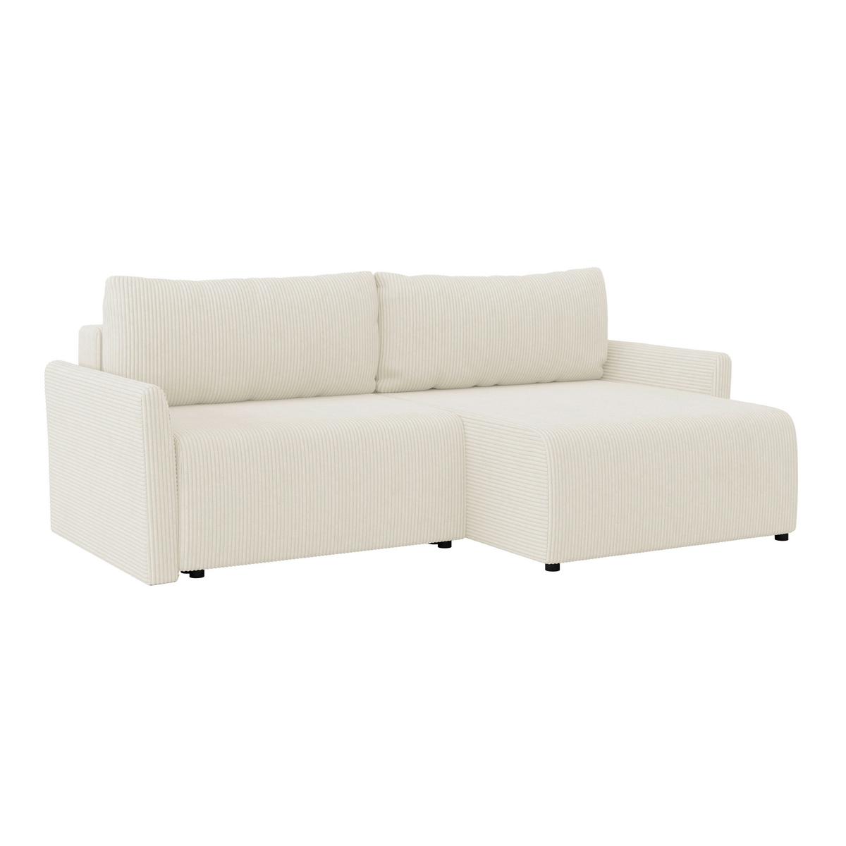 Ecksofa Mit Schlaffunktion Sonos, Beige 228x146 Cm - Ecru/Beige, MODERN, Textil (228/146cm)