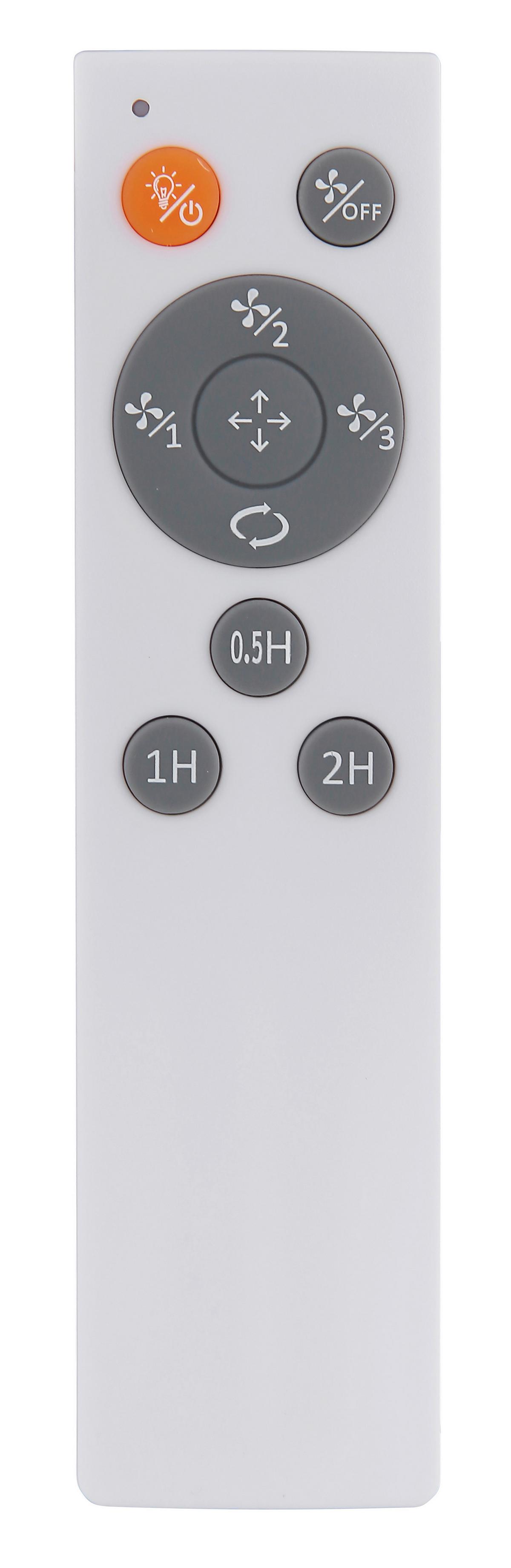 DECKENVENTILATOR 03647 ALISHA - Hellgrau/Schwarz, Basics, Kunststoff/Metall (42/15cm) - Globo