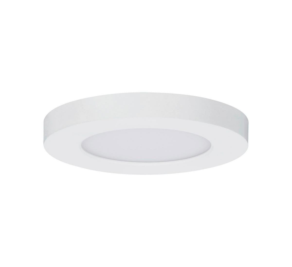 LED-Deckenleuchte Ø 11,6 cm Weiß Rund - Weiß, Basics, Kunststoff (11,6cm) - Paulmann