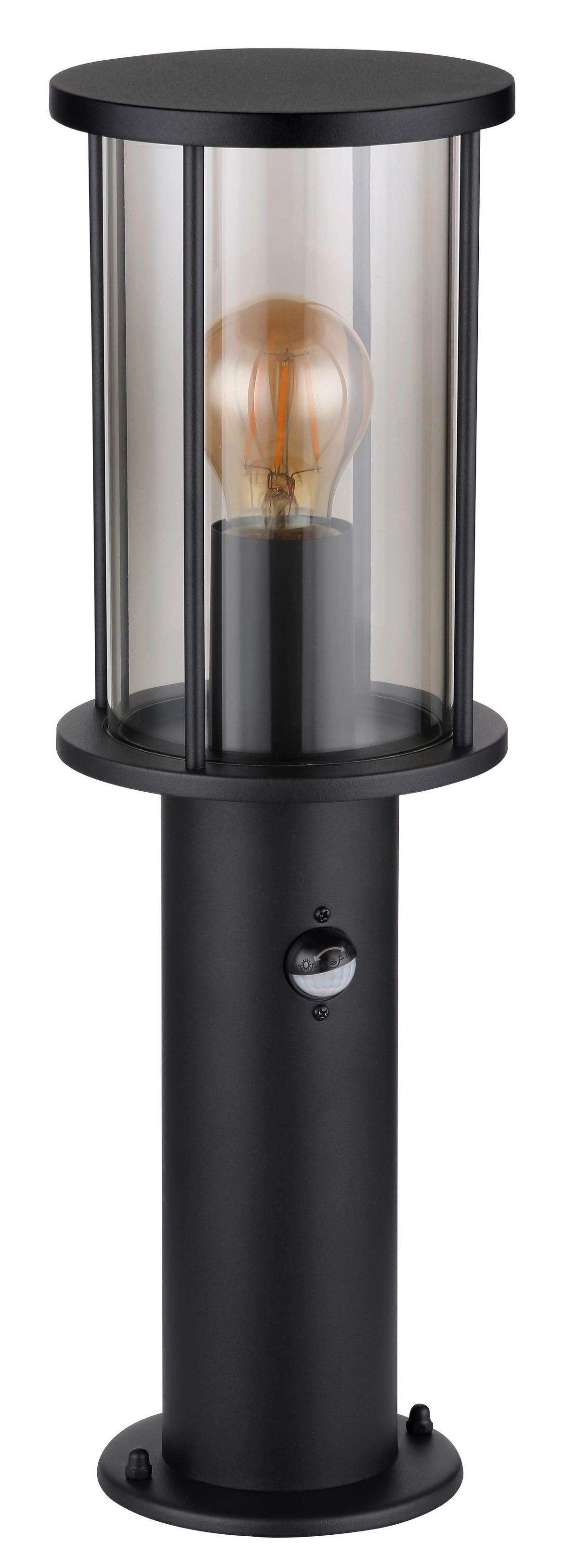 Außenleuchte 31361s - Schwarz, KONVENTIONELL, Glas/Metall (14,3/45cm) - Globo