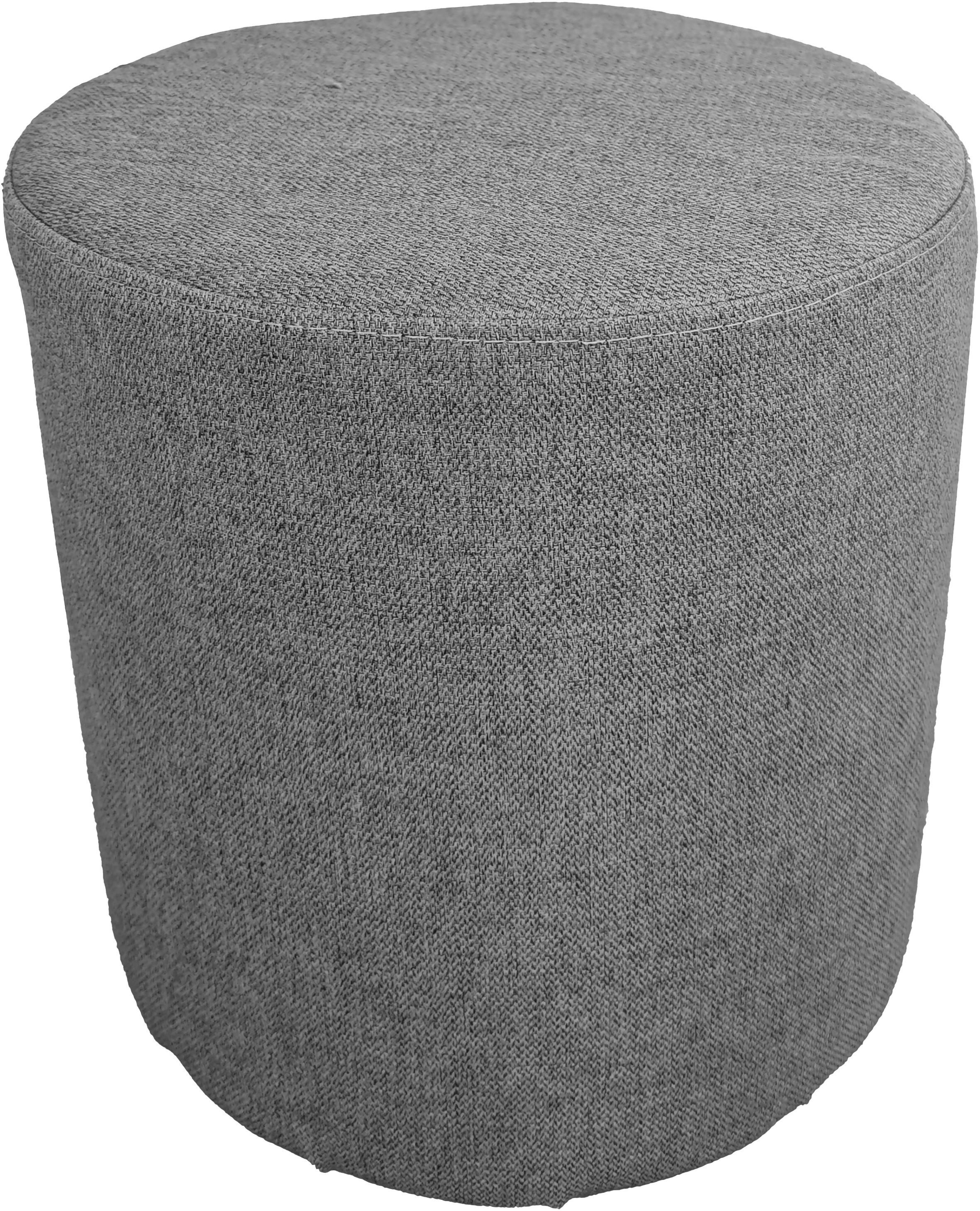 Taburet LEO *CENOVÝ TRHÁK*, modrošedá tkanina MALMO NEW 72 - černá/modrošedá, Basics, dřevo/textil (33/33cm) - Based
