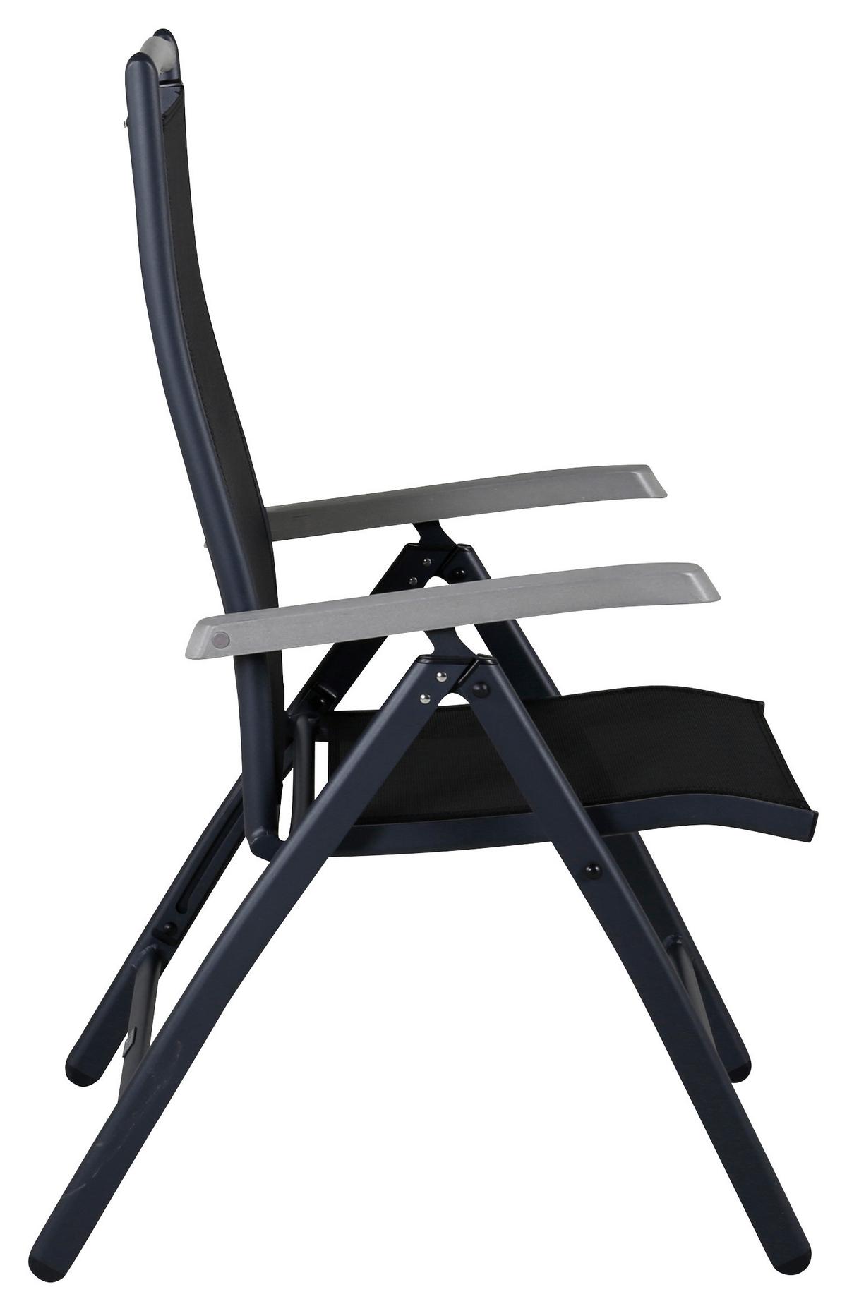 Gartensessel-set Albany - Schwarz, KONVENTIONELL, Metall (60/110/73cm) - Gardenson