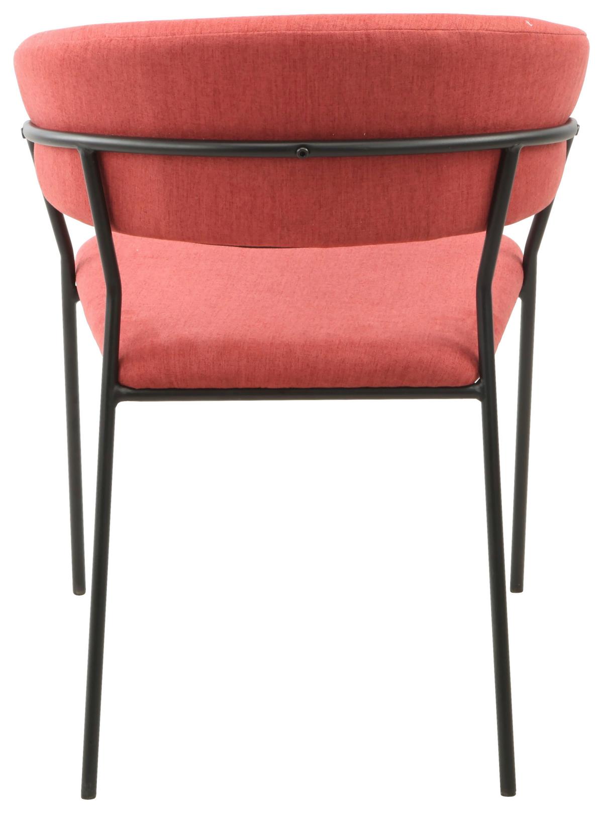 ŽIDLE S PODRUČKAMI ALICE -TOP- - černá/terracotta, Design, kov/dřevo (53/80/59cm) - Mömax