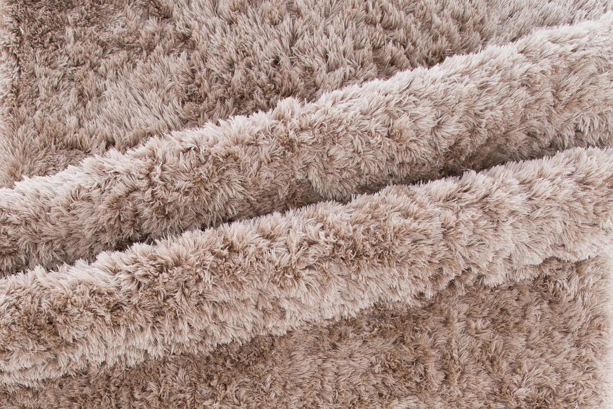 Hochflorteppich Beige Grace 300x300 cm - Beige, LIFESTYLE, Textil (300/300cm) - P & B