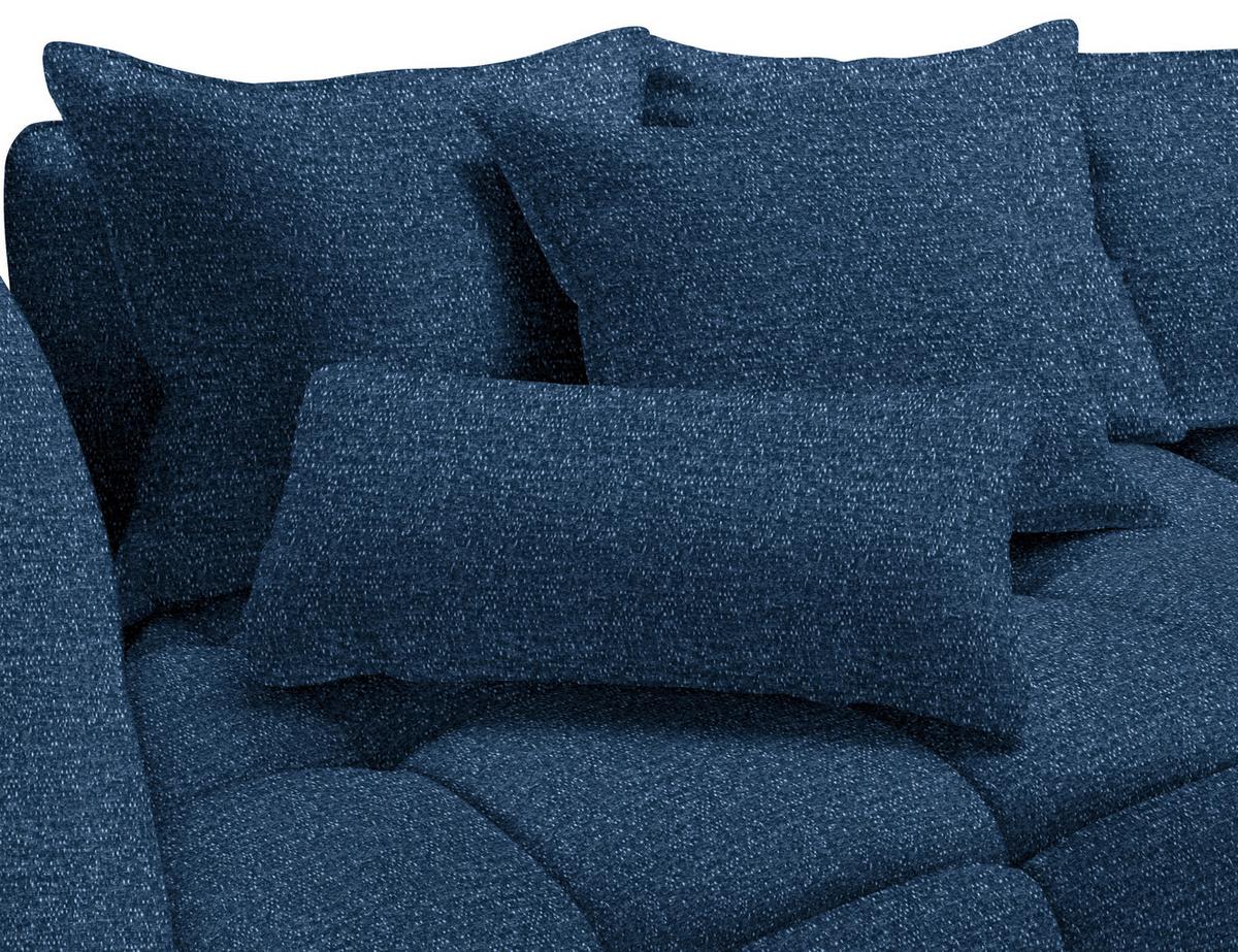 Boxspringová pohovka SOFI, tmavě modrá - černá/tmavě modrá, Moderní, textil (294/93/152cm) - Premium Living
