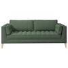 3-sitzer-sofa Doti - Dunkelgrün/Naturfarben, Design, Textil (170/95/85cm) - MID.YOU