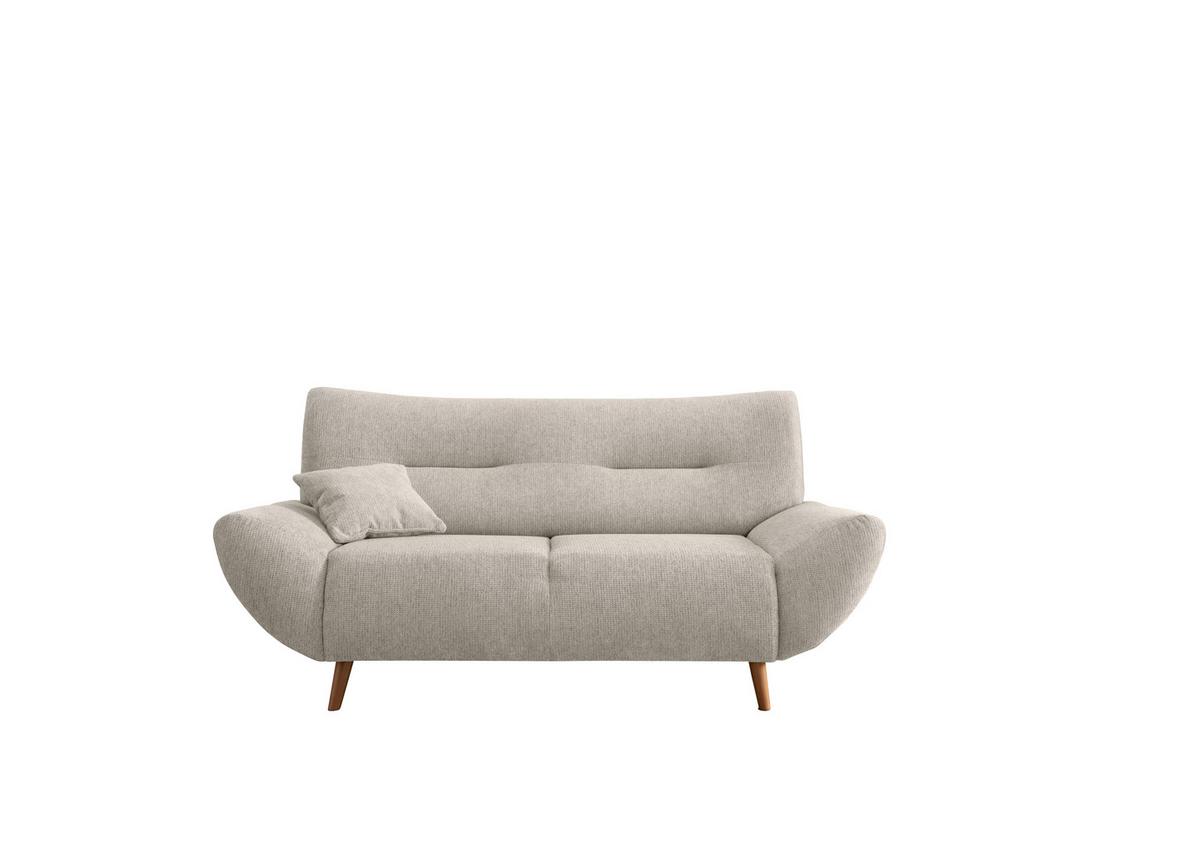 2-Sitzer-Sofa mit Zierkissen Drago Beige Chenille B: 173 cm - Wildeiche/Beige, MODERN, Textil (173/81/90cm) - MID.YOU