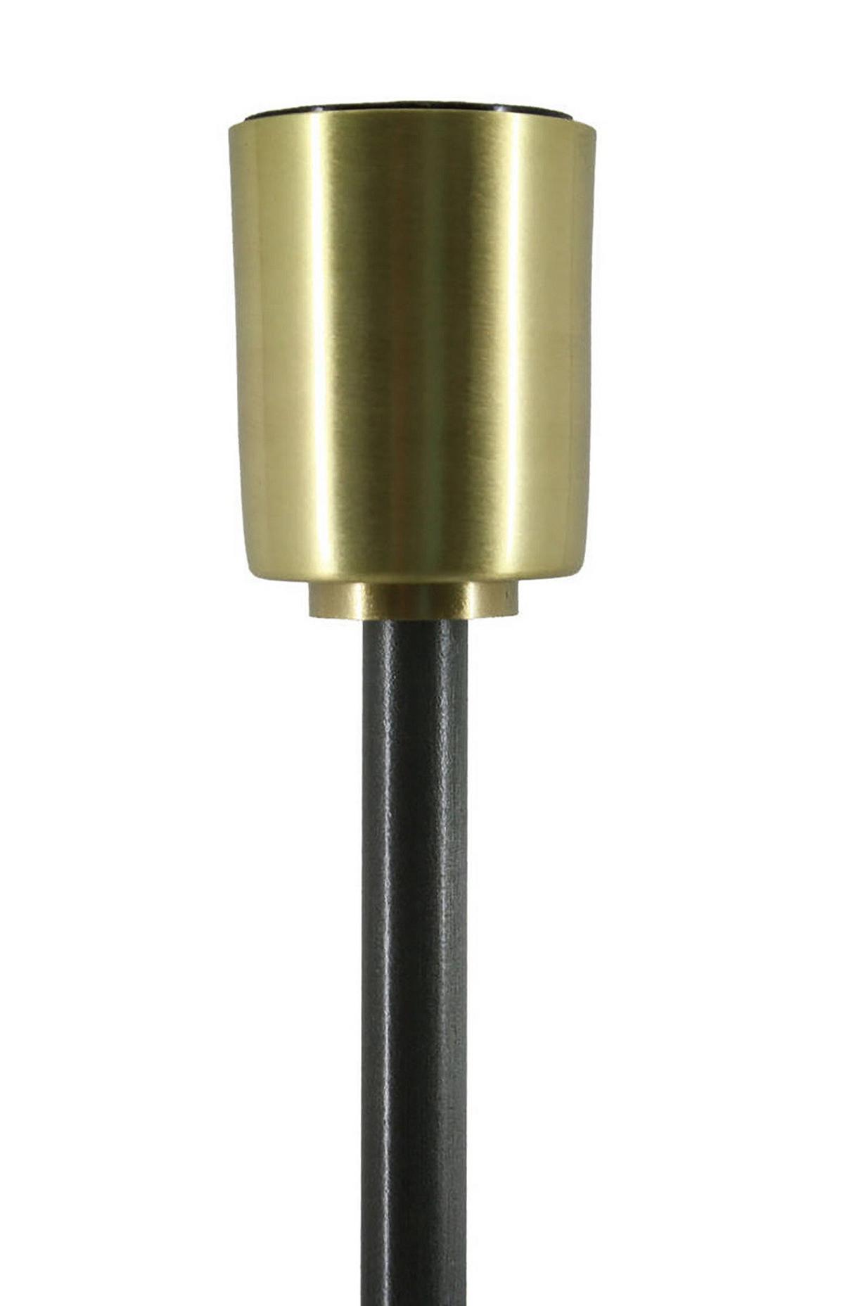 Tischlampe Carlea Schwarz/goldfarben - Goldfarben/Schwarz, Trend, Metall (115/15/58cm) - Kayoom