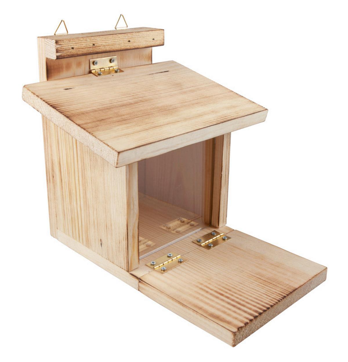 Vogelhaus Mit Klappbaren Boden - Naturfarben, Basics, Holz (22/17/18cm)