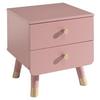 Kindernachtkästchen Rosa H: 45,2 Cm Billy - Goldfarben/Rosa, KONVENTIONELL, Holzwerkstoff (43/45,20/40cm) - MID.YOU