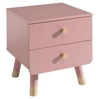 Kindernachtkästchen Rosa H: 45,2 Cm Billy - Goldfarben/Rosa, KONVENTIONELL, Holzwerkstoff (43/45,20/40cm) - MID.YOU