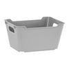 KOŠÍK NA DROBNOSTI LOTTA -S- CA. 1,8L -EXT- - šedá, Moderní, plast (19,5/14/10cm)