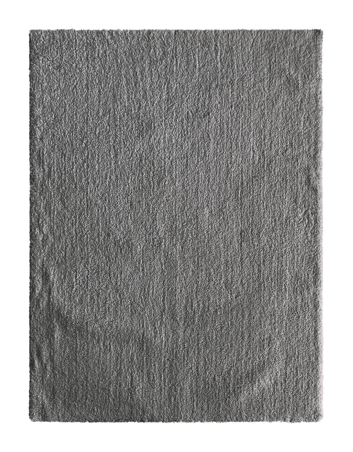 Hochflorteppich Grau Kira 3 120x160 cm - Grau, MODERN, Textil (120/160cm) - Luca Bessoni