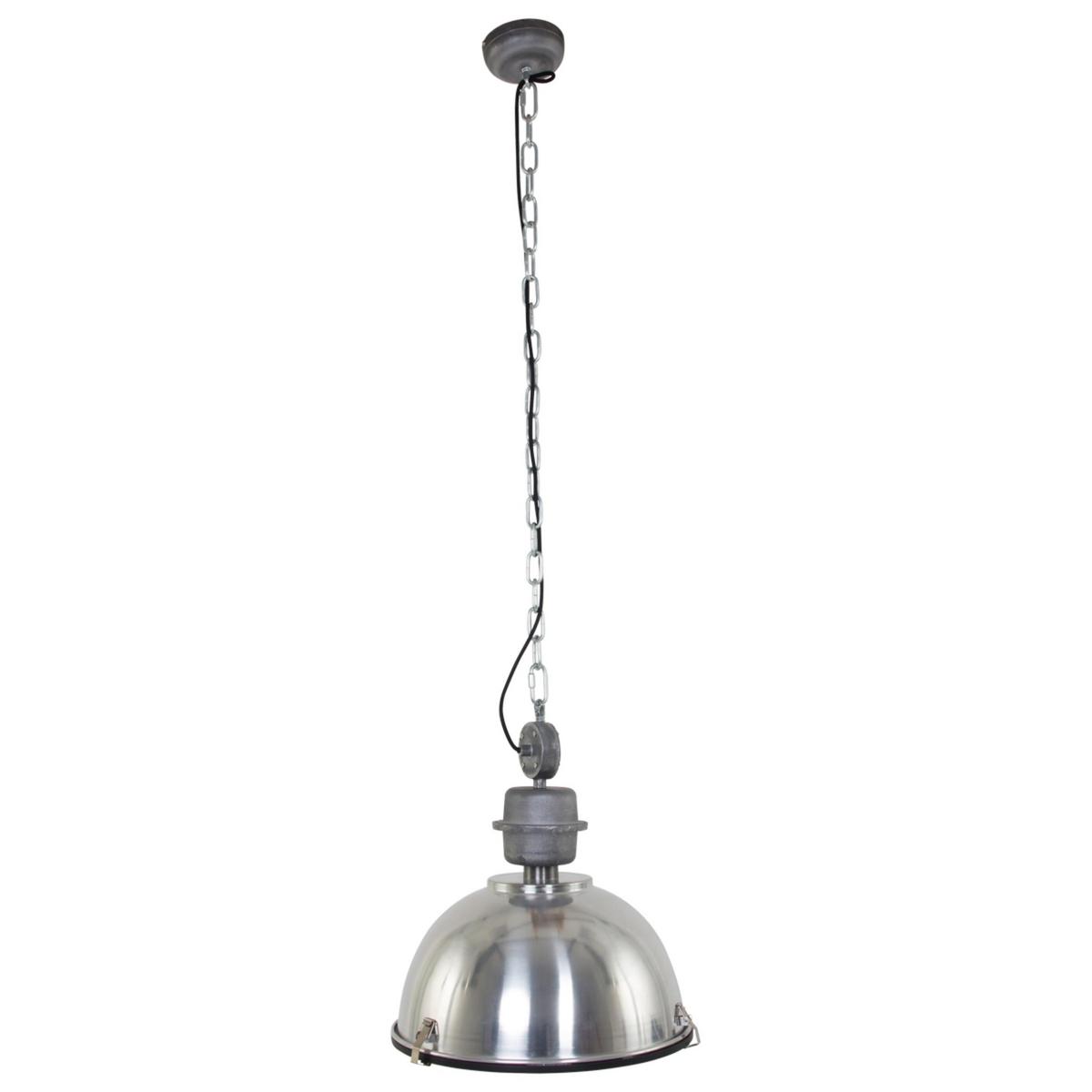 Pendelleuchte Bikkel - Silberfarben, Trend, Glas/Metall (42/145/42cm)