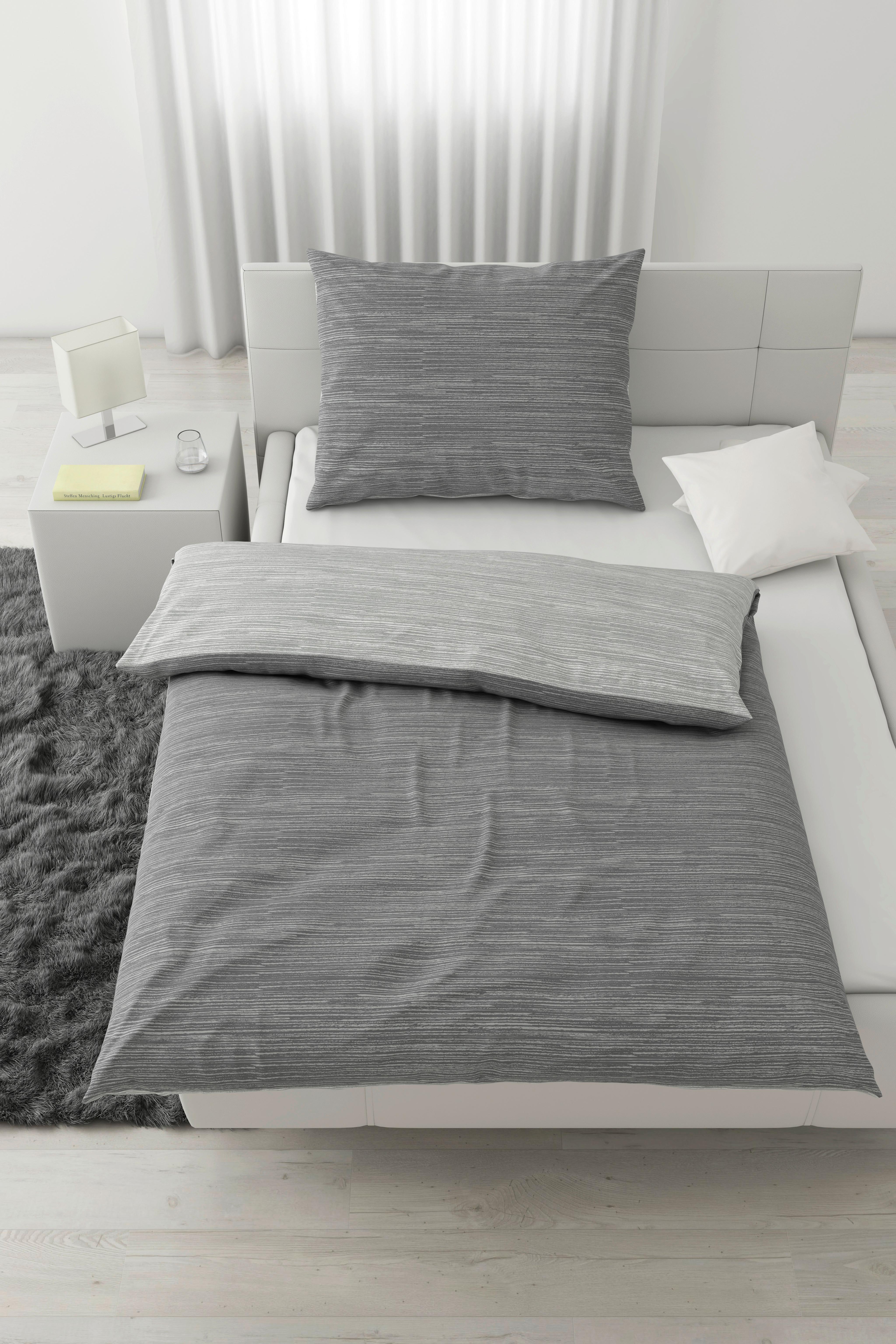 Wendebettwäsche Matthias Wende, 140/200cm - šedá/světle šedá, Moderní, textil (140/200cm) - Modern Living