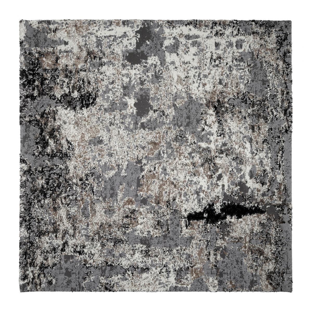 Webteppich Hellgrau Timeline Quantum 200x200 cm - Hellgrau, Design, Textil (200/200cm) - Novel