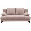 2-Sitzer-Sofa Mit Schlaffunktion Sally B: 211 cm - Schwarz/Rosa, KONVENTIONELL, Textil (211/96/105cm) - MID.YOU