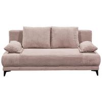 2-sitzer-sofa Mit Schlaffunktion Sally B: 211 Cm - Schwarz/Rosa, KONVENTIONELL, Textil (211/96/105cm) - MID.YOU