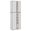 Schuhschrank Salia Honigeiche/Weiß B: 60 cm - Honigeiche/Schwarz, Design, Holzwerkstoff (60/183/33cm) - MID.YOU