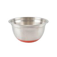 Keverőtál Perfect Home - krómszínű/piros, műanyag/fém (24cm)