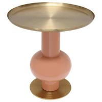 Beistelltisch Art Deco 2225 Goldfarben/orange B: 50 Cm - Goldfarben/Orange, Design, Metall (50/50cm) - Kayoom