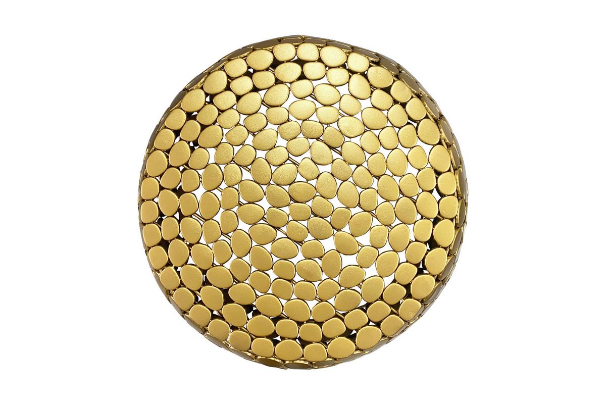 Couchtisch Aluminium goldfarben - Goldfarben, Design, Metall (66/66/32cm) - Livetastic