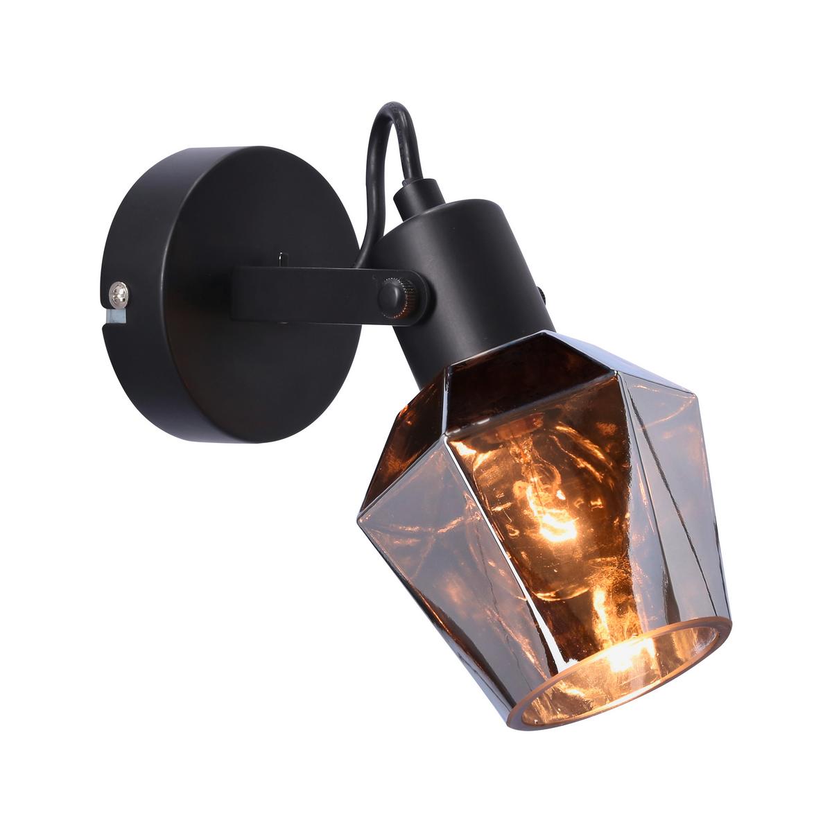 Strahler 91-13347 Randi - Schwarz, Design, Glas/Metall (19/9/16cm)