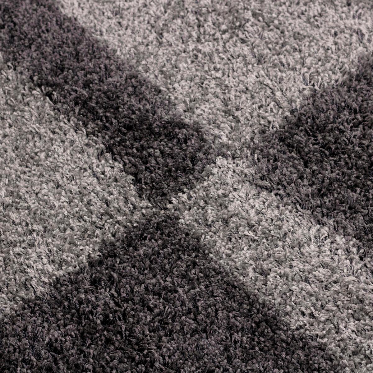 Hochflor Teppich Grau Gala 160x230 cm - Grau, Design, Textil (160/230cm)