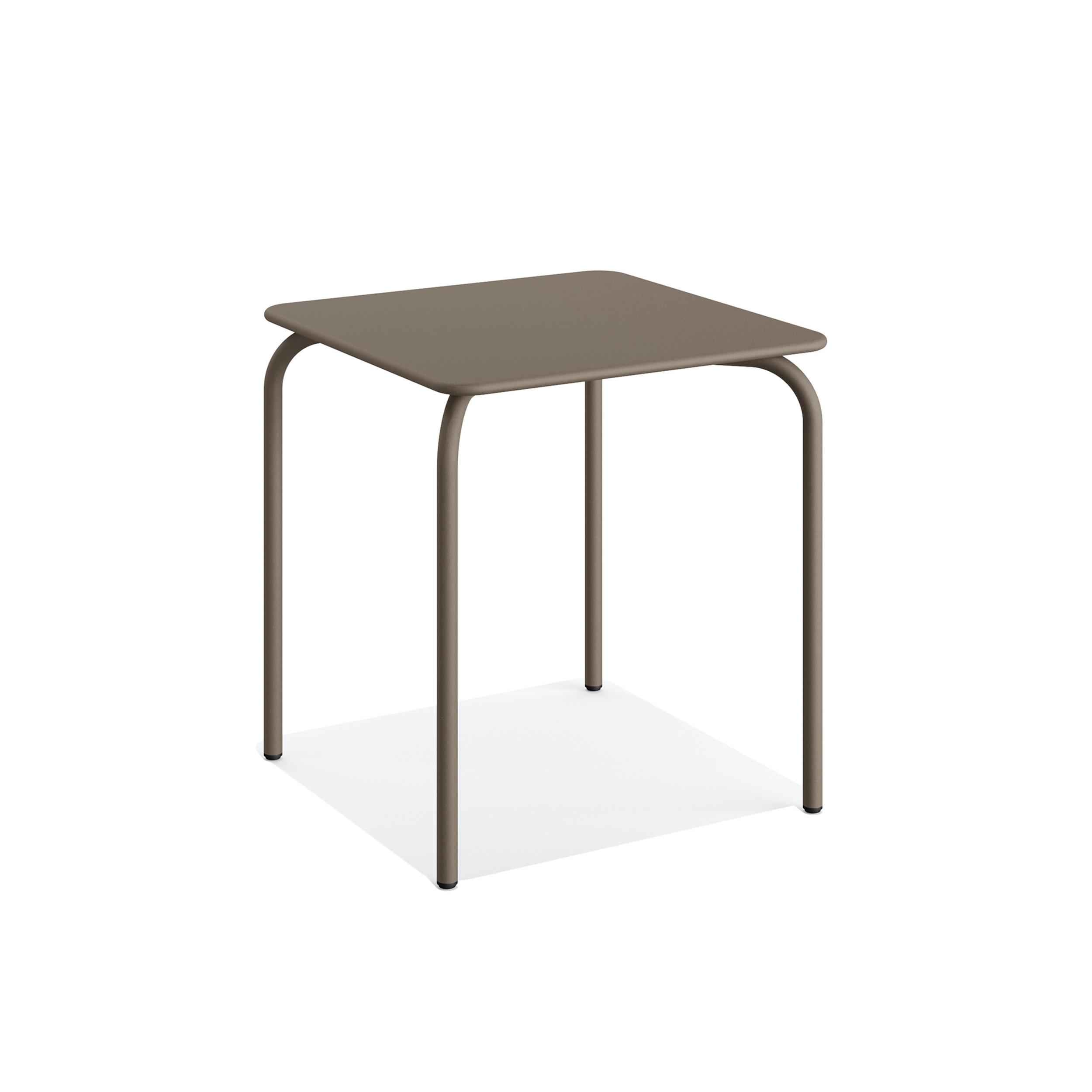 BALKONTISCH OLLY TERRASSENTISCH - Cappuccino, Basics, Metall (70/70/73cm) - Gardenson