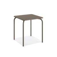 BALKONTISCH OLLY TERRASSENTISCH - Cappuccino, Basics, Metall (70/70/73cm) - Gardenson