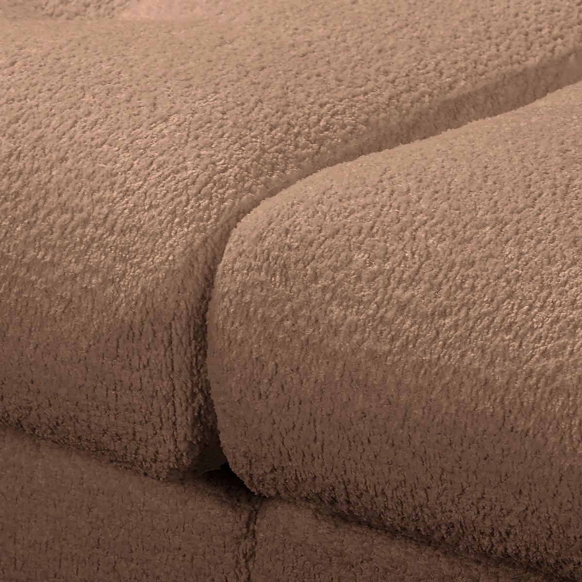 Bigsofa Naomi Hellbraun B: 284 Cm - Hellbraun/Schwarz, Design, Textil (284/94/148cm) - Livetastic